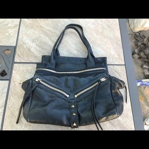 Authentic Botkier Larger Black Leather Trigger Bag